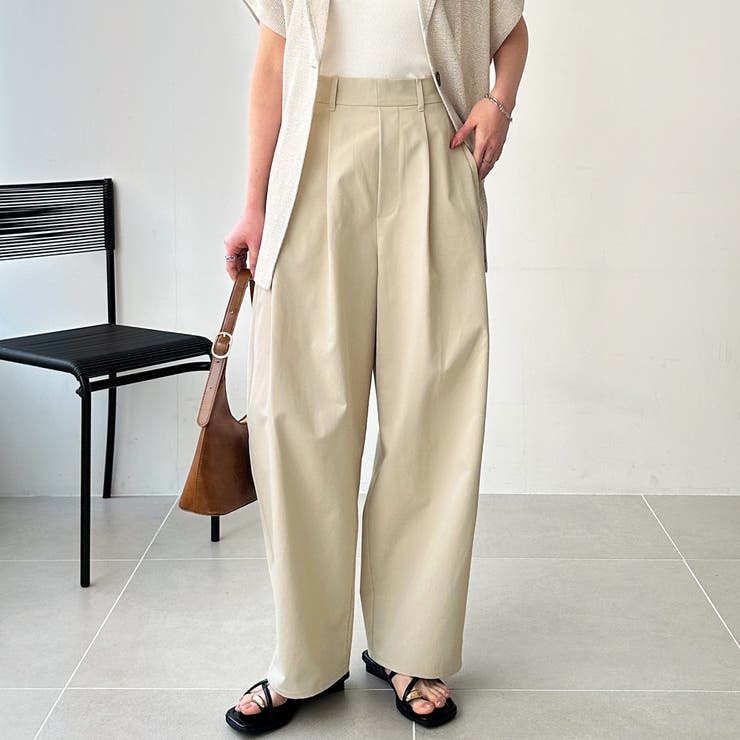 カーブデザインワイドチノパンツ | GeeRA | 詳細画像16 