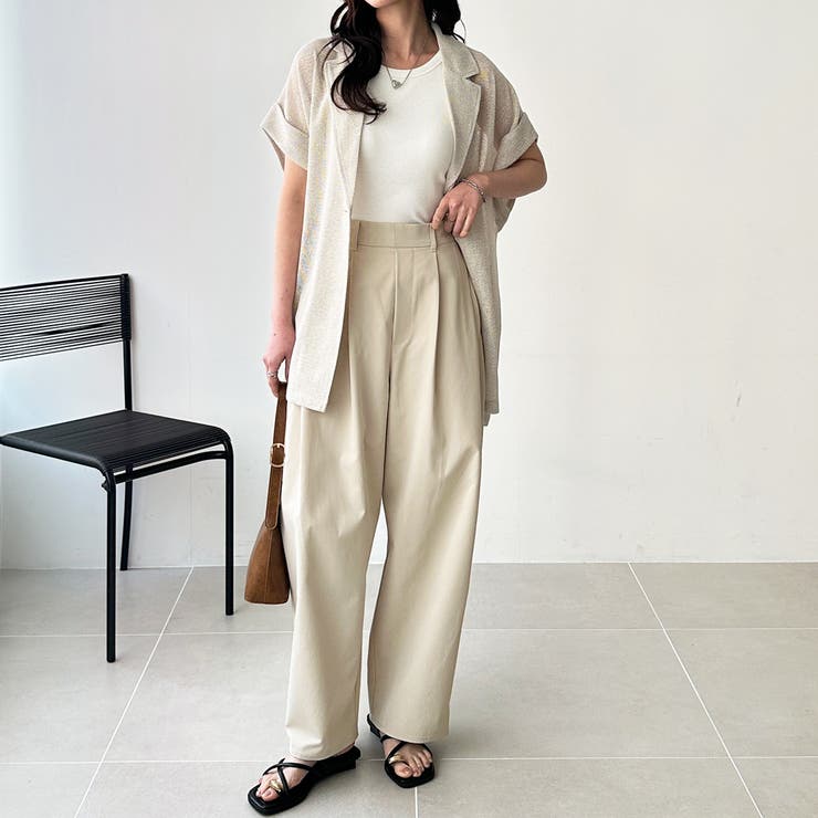 カーブデザインワイドチノパンツ | GeeRA | 詳細画像18 