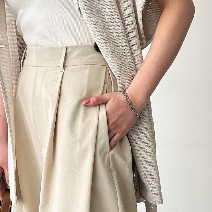 カーブデザインワイドチノパンツ | GeeRA | 詳細画像19 