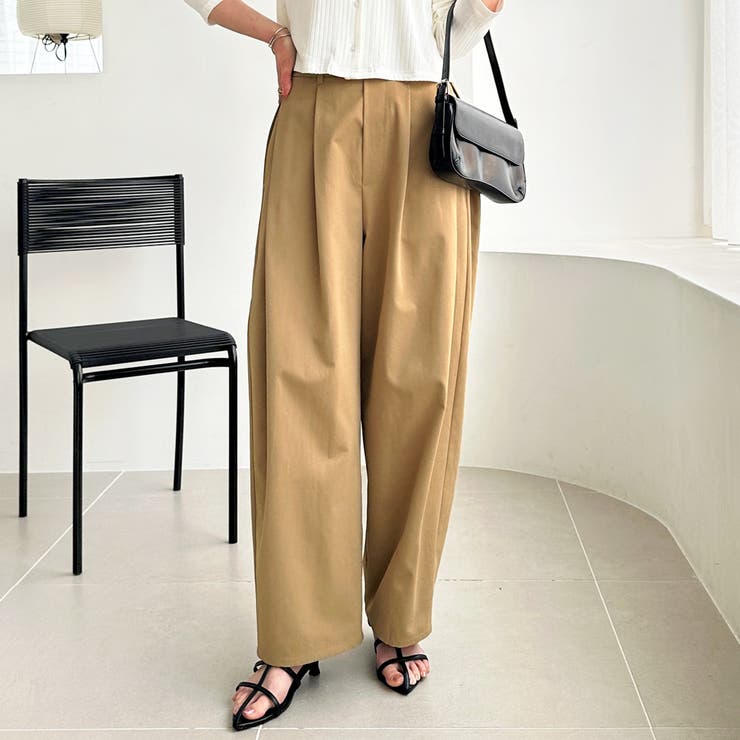 カーブデザインワイドチノパンツ | GeeRA | 詳細画像2 