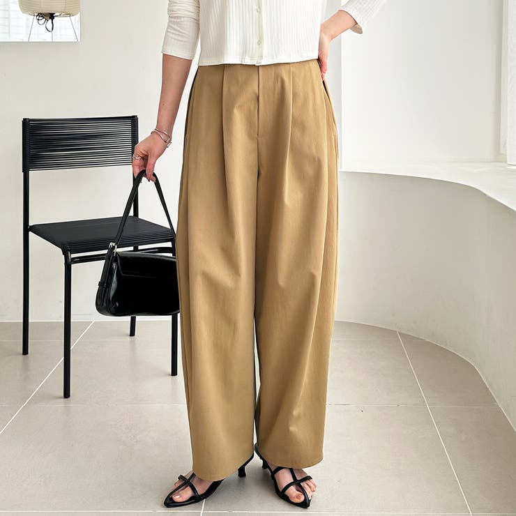 カーブデザインワイドチノパンツ | GeeRA | 詳細画像3 