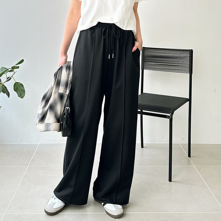 とろみイージーワイドピンタックパンツ | GeeRA | 詳細画像14 