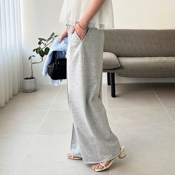 とろみイージーワイドピンタックパンツ | GeeRA | 詳細画像5 