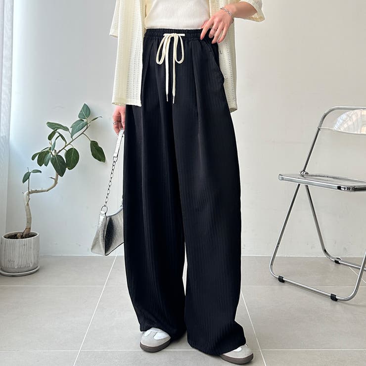 さらっと着やすい！ストライプワイドパンツ | GeeRA | 詳細画像10 