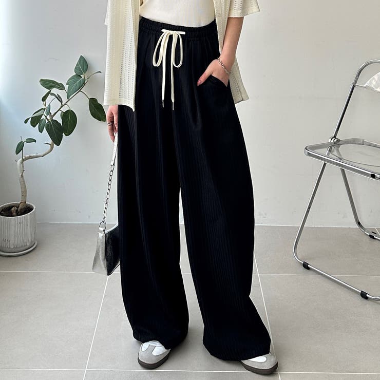 さらっと着やすい！ストライプワイドパンツ | GeeRA | 詳細画像11 