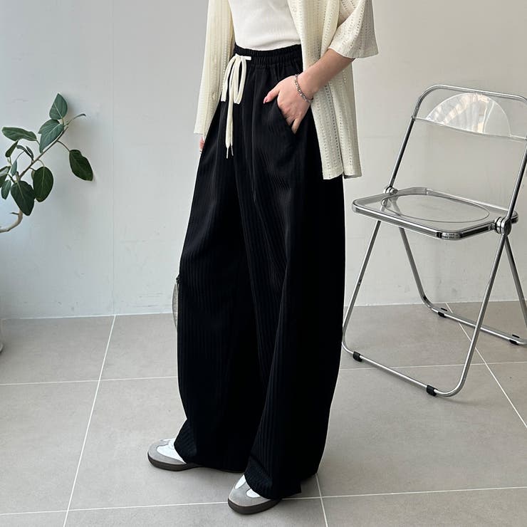 さらっと着やすい！ストライプワイドパンツ | GeeRA | 詳細画像12 