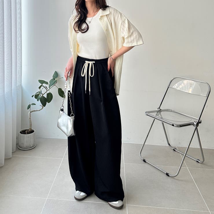 さらっと着やすい！ストライプワイドパンツ | GeeRA | 詳細画像13 