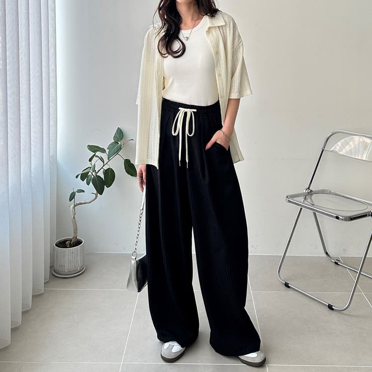 さらっと着やすい！ストライプワイドパンツ | GeeRA | 詳細画像14 