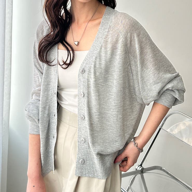 接触冷感！Ｖネックカーディガン | GeeRA | 詳細画像14 