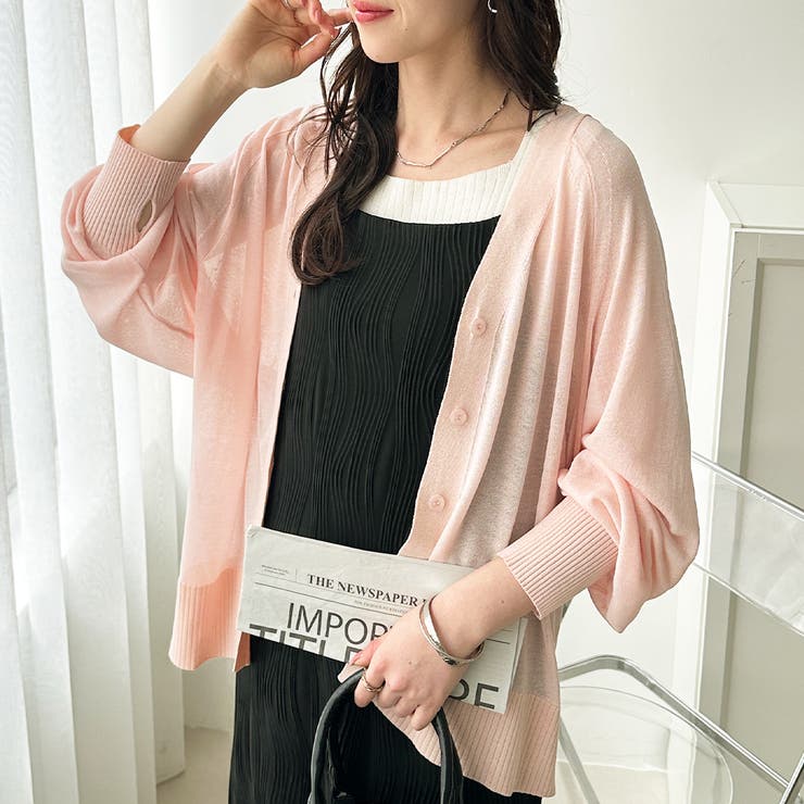 接触冷感！Ｖネックカーディガン | GeeRA | 詳細画像18 