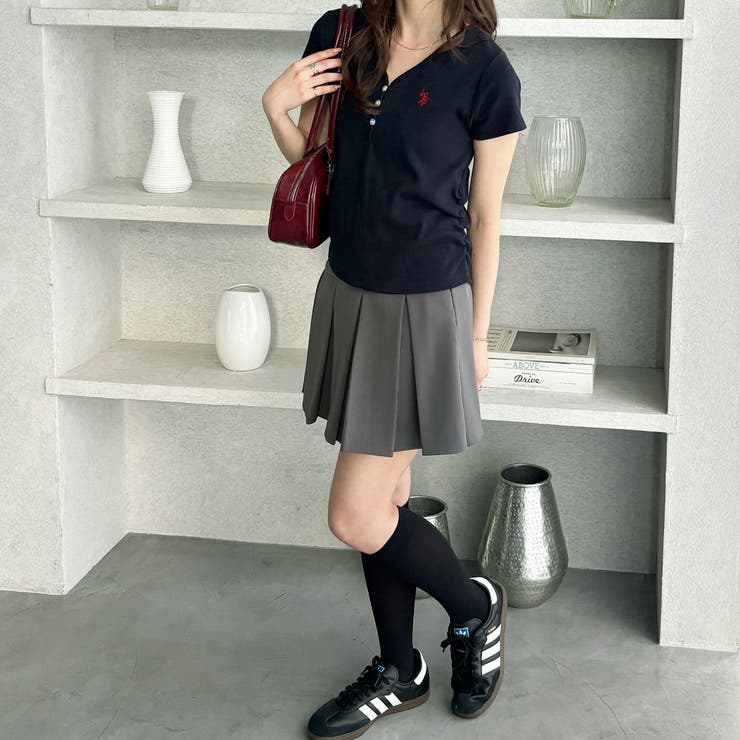 【Ｕ．Ｓ． ＰＯＬＯ ＡＳＳＮ．】接触冷感Vネックヘンリーリブカットソー | GeeRA | 詳細画像17 