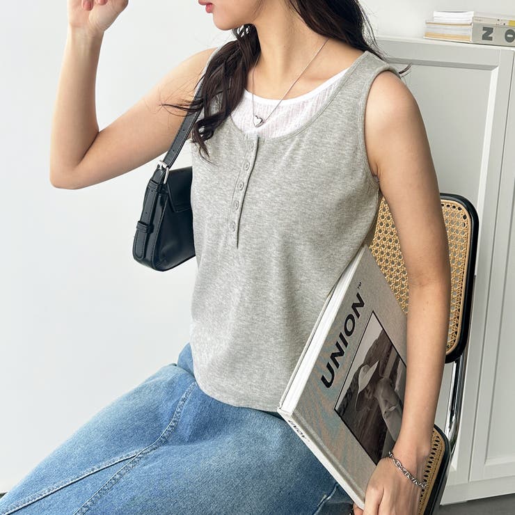 レイヤード風タンクトップ | GeeRA | 詳細画像13 