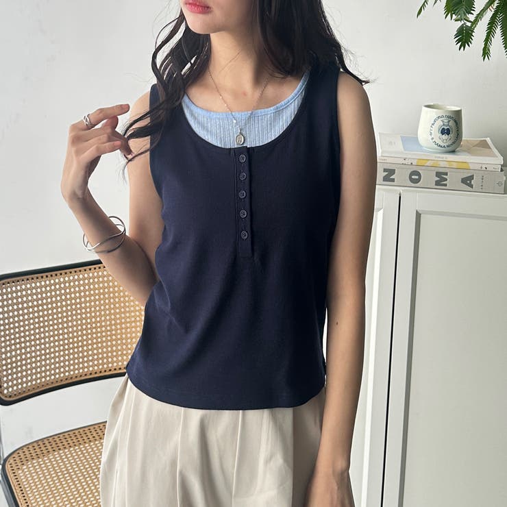 レイヤード風タンクトップ | GeeRA | 詳細画像4 