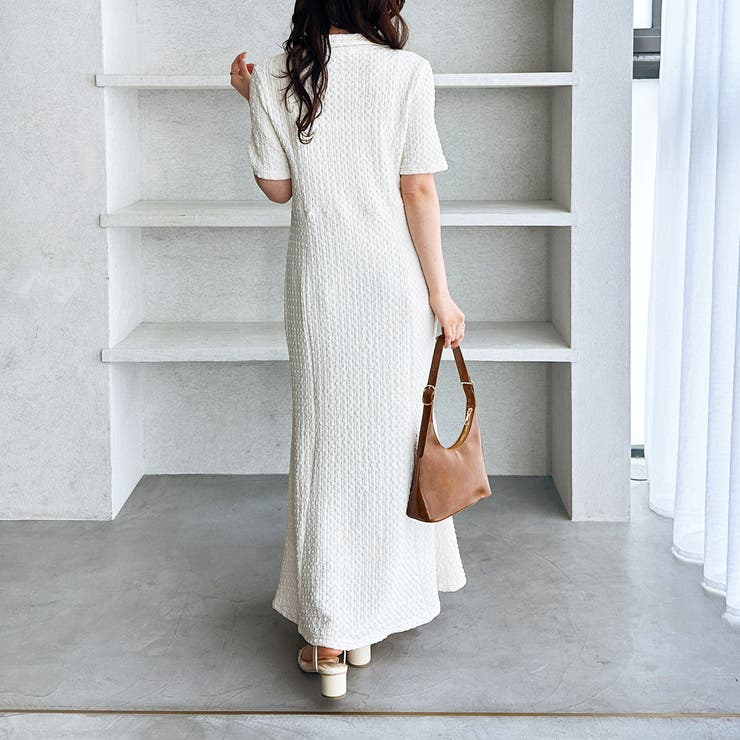 全骨格細見え！表面感素材マーメイドワンピース | GeeRA | 詳細画像12 