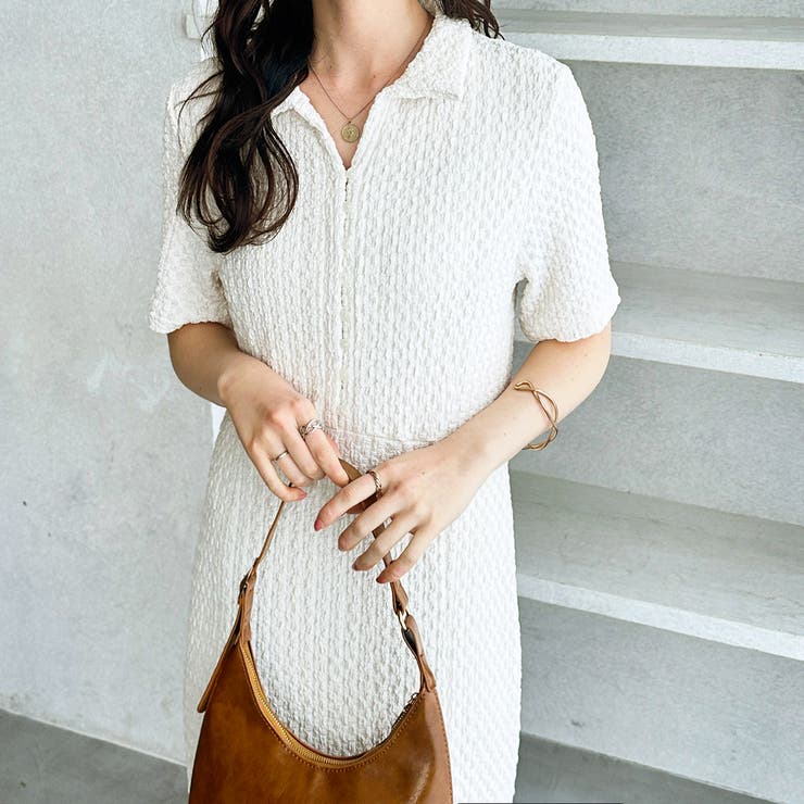 全骨格細見え！表面感素材マーメイドワンピース | GeeRA | 詳細画像14 