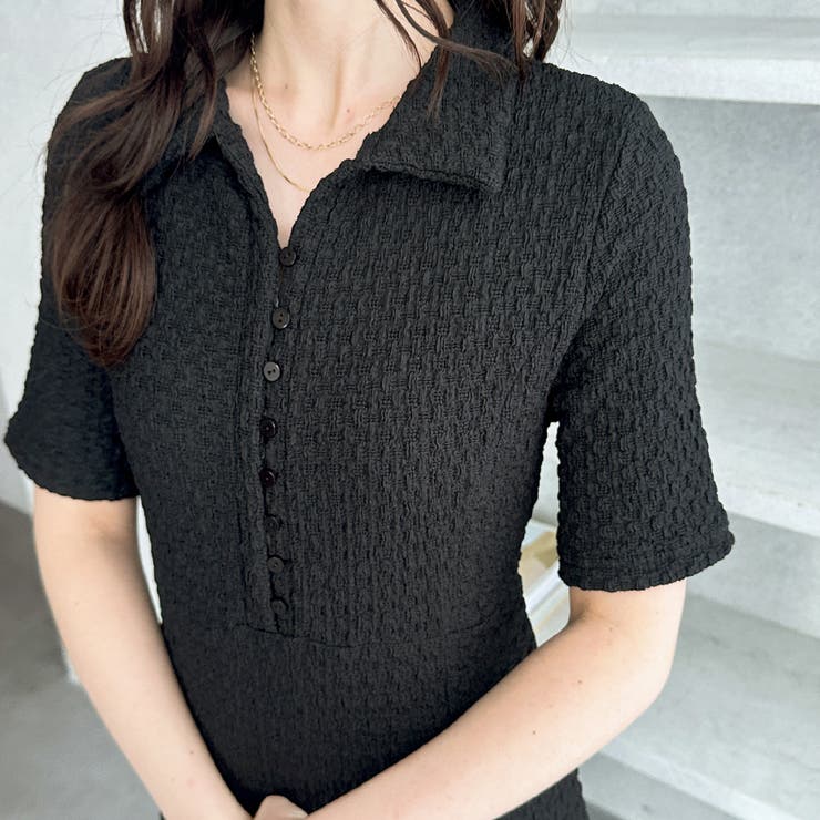 全骨格細見え！表面感素材マーメイドワンピース | GeeRA | 詳細画像8 