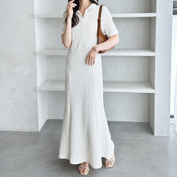 全骨格細見え！表面感素材マーメイドワンピース | GeeRA | 詳細画像9 