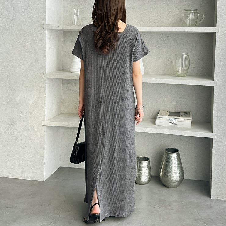 【Ｕ． Ｓ． ＰＯＬＯ ＡＳＳＮ．】アシメネックリブカットソーワンピース | GeeRA | 詳細画像10 