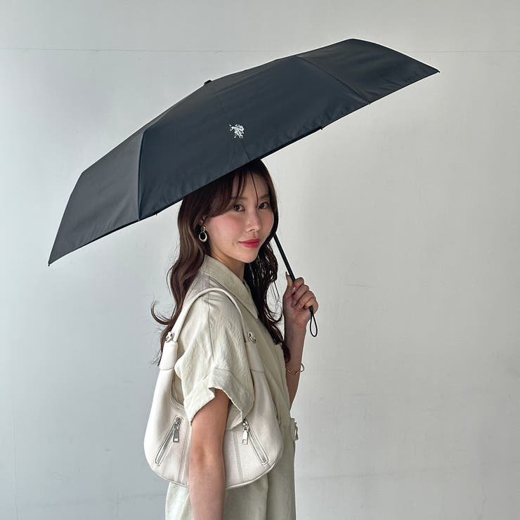 ブラック | 【ＵＳ．ＰＯＬＯ．ＡＳＳＮ】晴雨兼用折りたたみ傘 | GeeRA