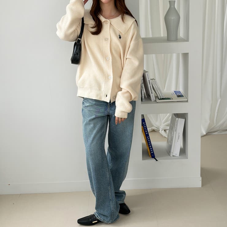 【Ｕ．Ｓ． ＰＯＬＯ ＡＳＳＮ．】衿付ニットカーディガン | GeeRA | 詳細画像6 