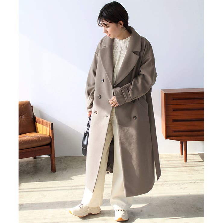 ニットモッサトレンチデザインコート[品番：GERW0010382]｜GeeRA