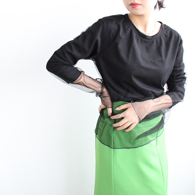 シアーレイヤード風カットソー  | GeeRA | 詳細画像12 