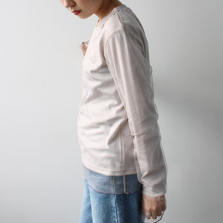 シアーレイヤード風カットソー  | GeeRA | 詳細画像3 