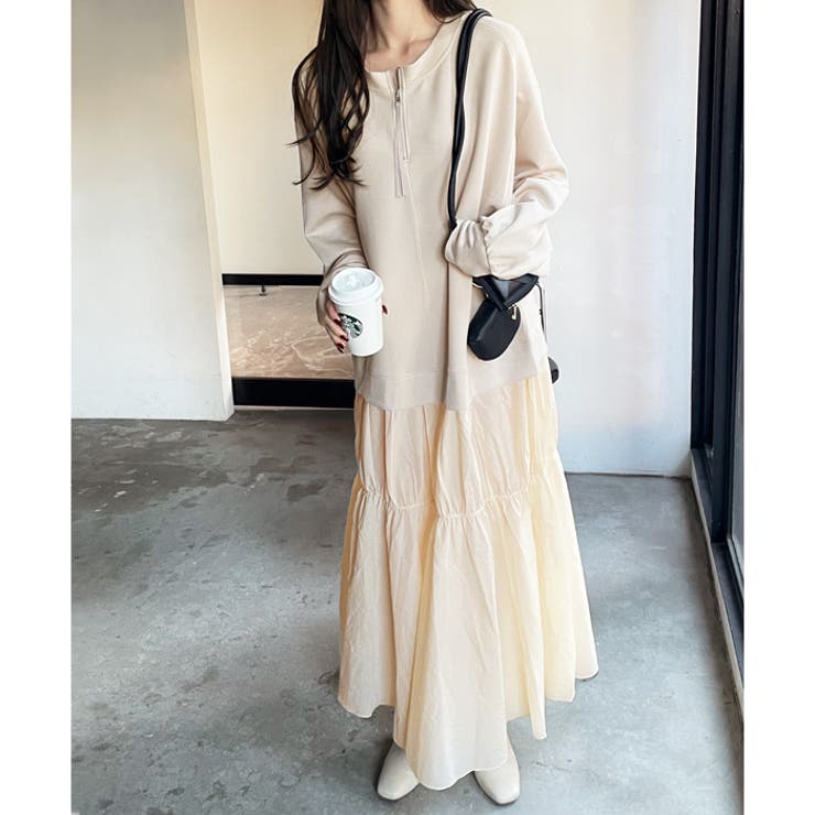 前後2WAYスウェットドッキングワンピース[品番：GERW0010858