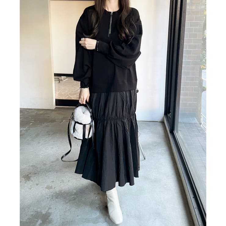 前後2WAYスウェットドッキングワンピース[品番：GERW0010858