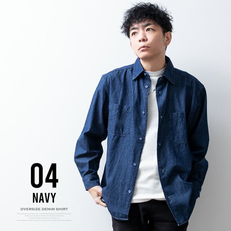 デニムシャツ メンズ シャツ デニム カジュアルシャツ メンズシャツ 綿100 | GENELESS | 詳細画像8 