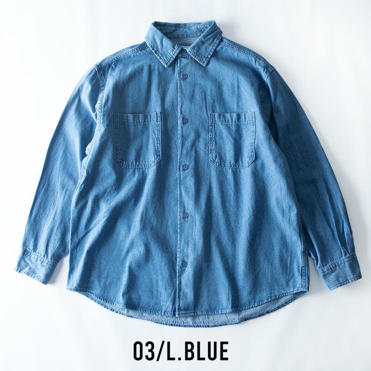 デニムシャツ メンズ シャツ デニム カジュアルシャツ メンズシャツ 綿100 | GENELESS | 詳細画像12 