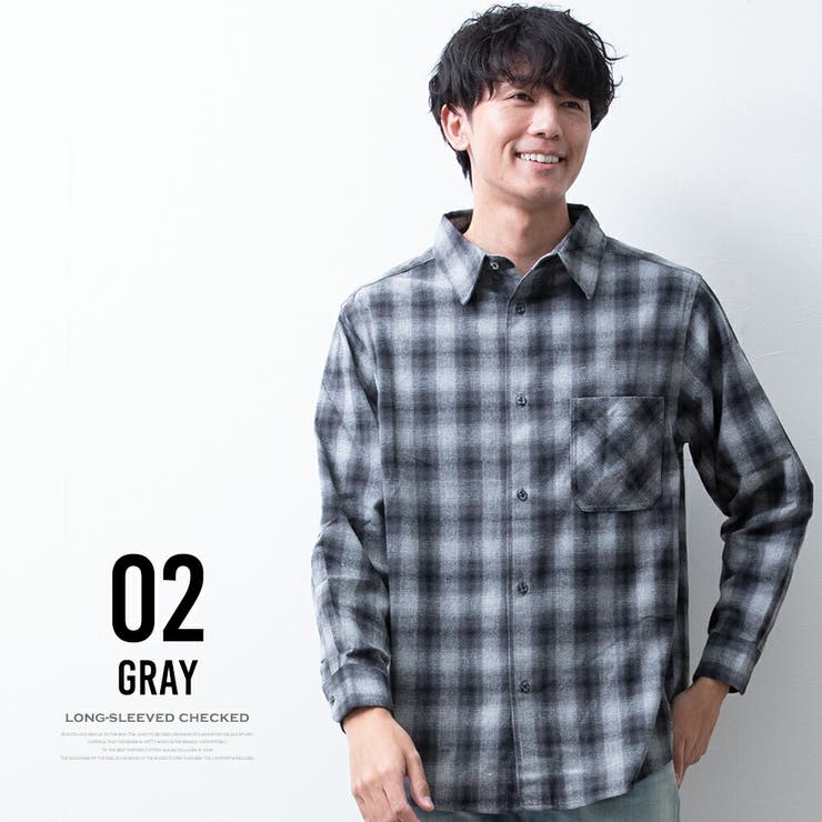 チェックシャツ メンズ 長袖 オーバーサイズ ゆったり チェック シャツ | GENELESS | 詳細画像8 
