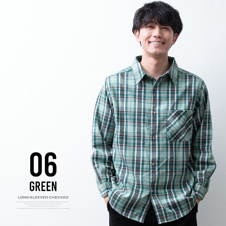 チェックシャツ メンズ 長袖 オーバーサイズ ゆったり チェック シャツ | GENELESS | 詳細画像12 