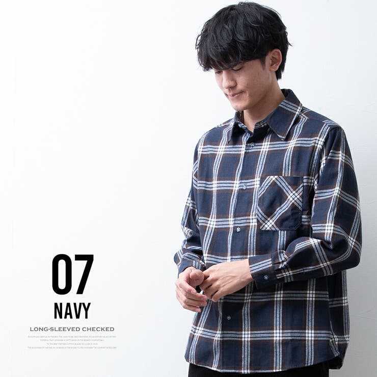 チェックシャツ メンズ 長袖 オーバーサイズ ゆったり チェック シャツ | GENELESS | 詳細画像13 