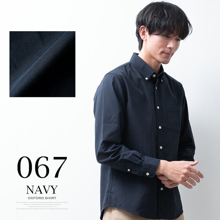 シャツ メンズ 長袖 オックスシャツ ボタンダウン オックスフォード | GENELESS | 詳細画像12 