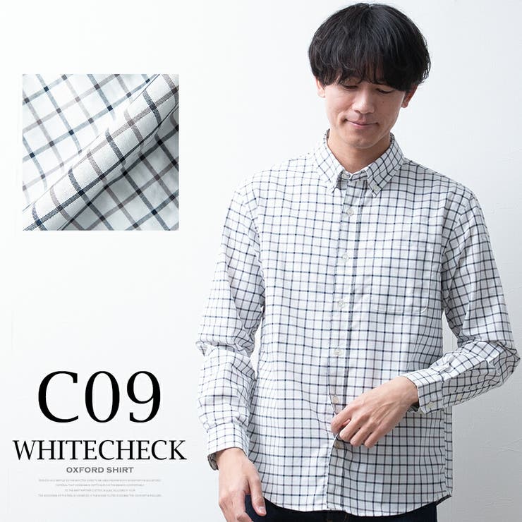 シャツ メンズ 長袖 オックスシャツ ボタンダウン オックスフォード | GENELESS | 詳細画像15 