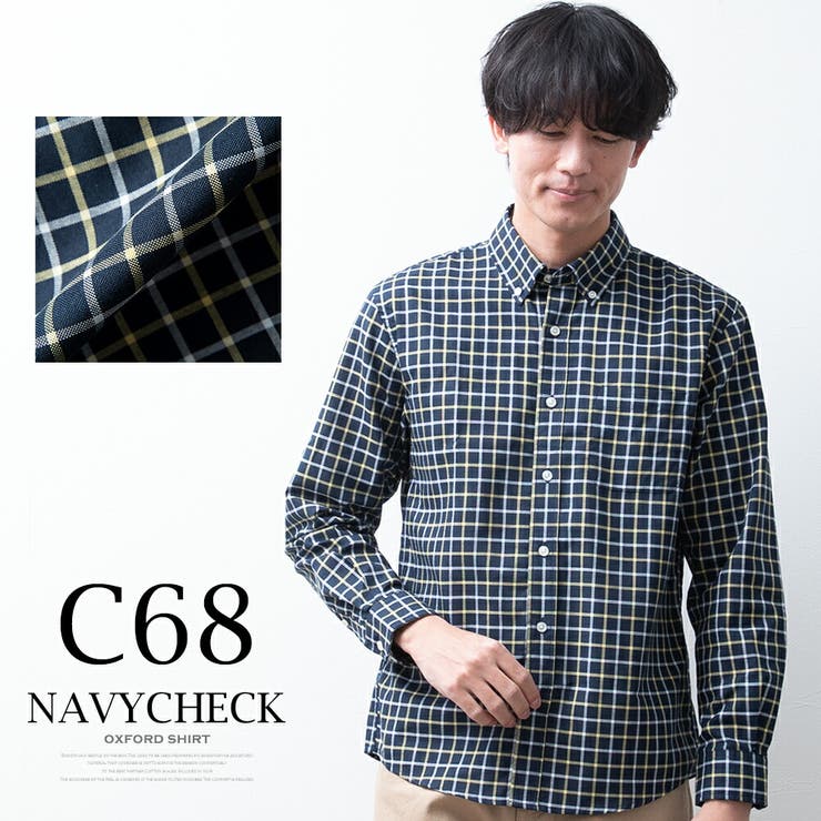 シャツ メンズ 長袖 オックスシャツ ボタンダウン オックスフォード | GENELESS | 詳細画像18 