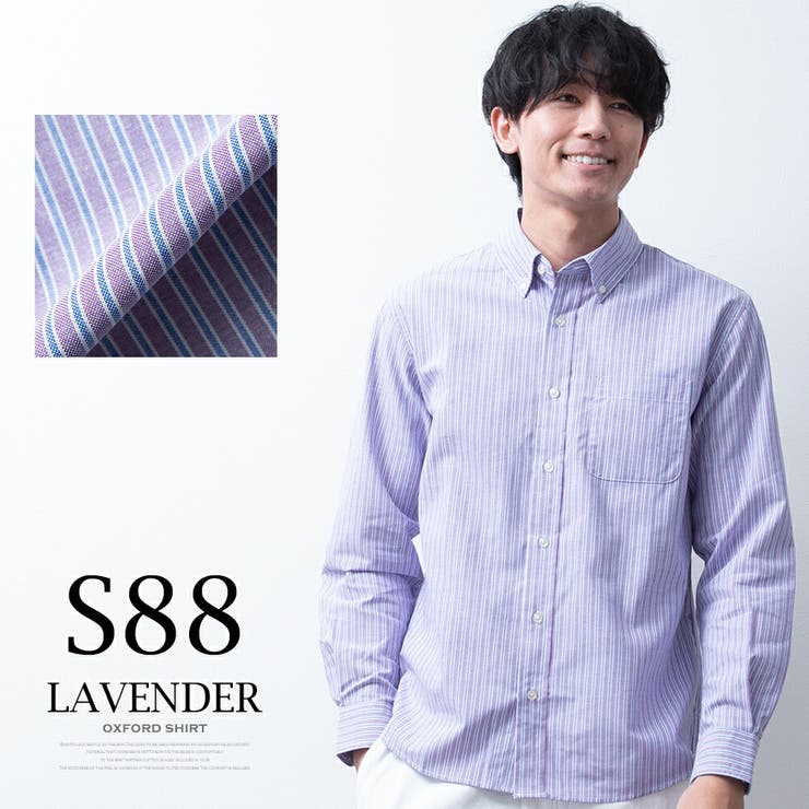 シャツ メンズ 長袖 オックスシャツ ボタンダウン オックスフォード | GENELESS | 詳細画像22 