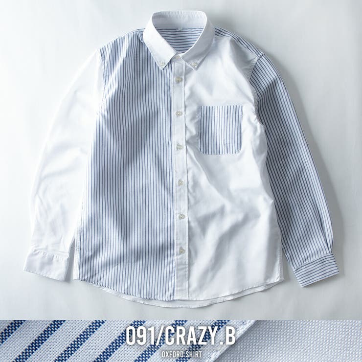 シャツ メンズ 長袖 オックスシャツ ボタンダウン オックスフォード | GENELESS | 詳細画像29 