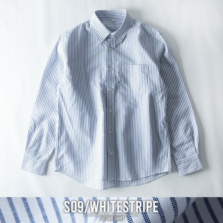 シャツ メンズ 長袖 オックスシャツ ボタンダウン オックスフォード | GENELESS | 詳細画像34 