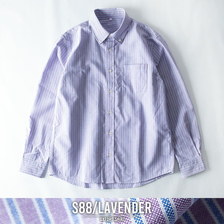 シャツ メンズ 長袖 オックスシャツ ボタンダウン オックスフォード | GENELESS | 詳細画像37 