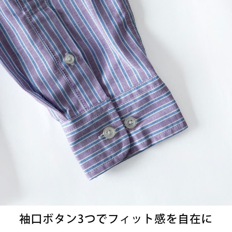 シャツ メンズ 長袖 オックスシャツ ボタンダウン オックスフォード | GENELESS | 詳細画像42 