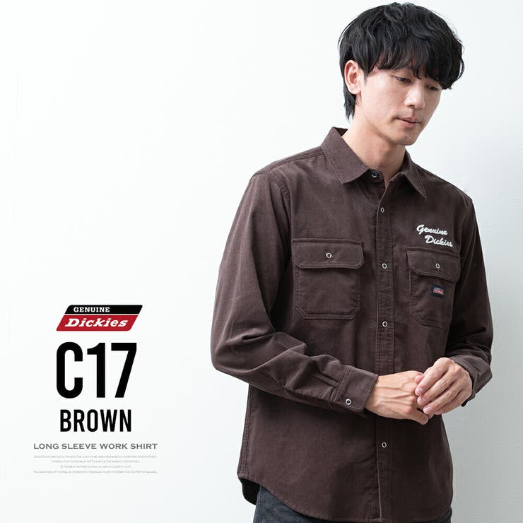 シャツ メンズ 長袖 ワークシャツ GENUINE Dickies ストリート | GENELESS | 詳細画像13 
