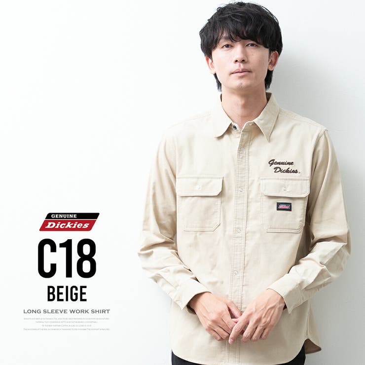 シャツ メンズ 長袖 ワークシャツ GENUINE Dickies ストリート | GENELESS | 詳細画像14 