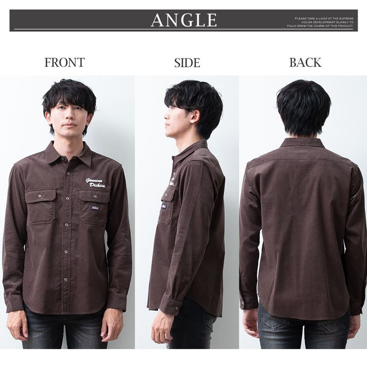 シャツ メンズ 長袖 ワークシャツ GENUINE Dickies ストリート | GENELESS | 詳細画像16 