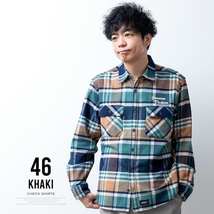 チェックシャツ メンズ 長袖 暖かい チェック シャツ 起毛 GENUINE | GENELESS | 詳細画像12 