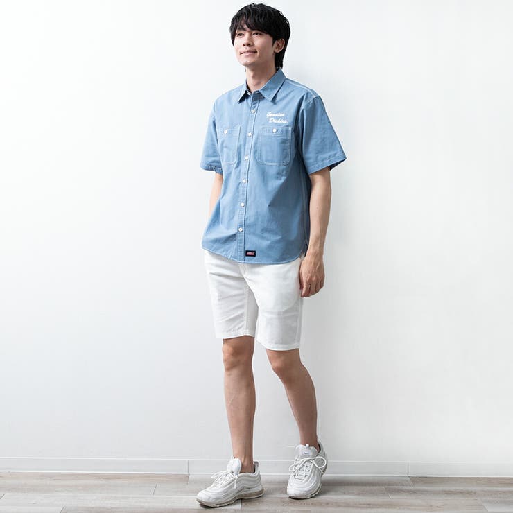 シャツ メンズ 半袖 オックスシャツ ディッキーズ 胸ポケット 半袖シャツ | GENELESS | 詳細画像9 