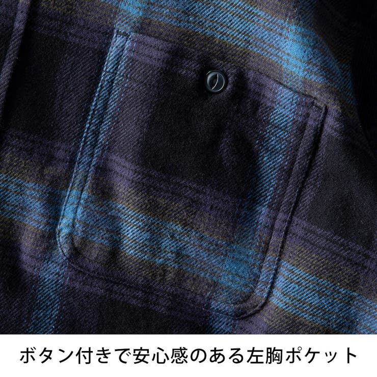 チェックシャツ メンズ 長袖 コットン カジュアルシャツ 綿100 チェック | GENELESS | 詳細画像21 