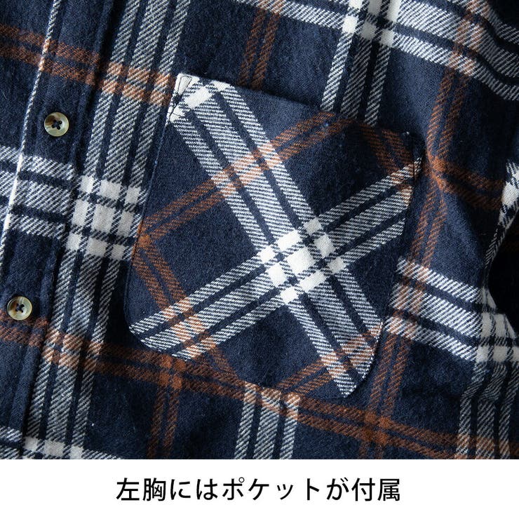 チェックシャツ メンズ シャツ 微起毛 チェック ビエラシャツ ネルシャツ | GENELESS | 詳細画像25 