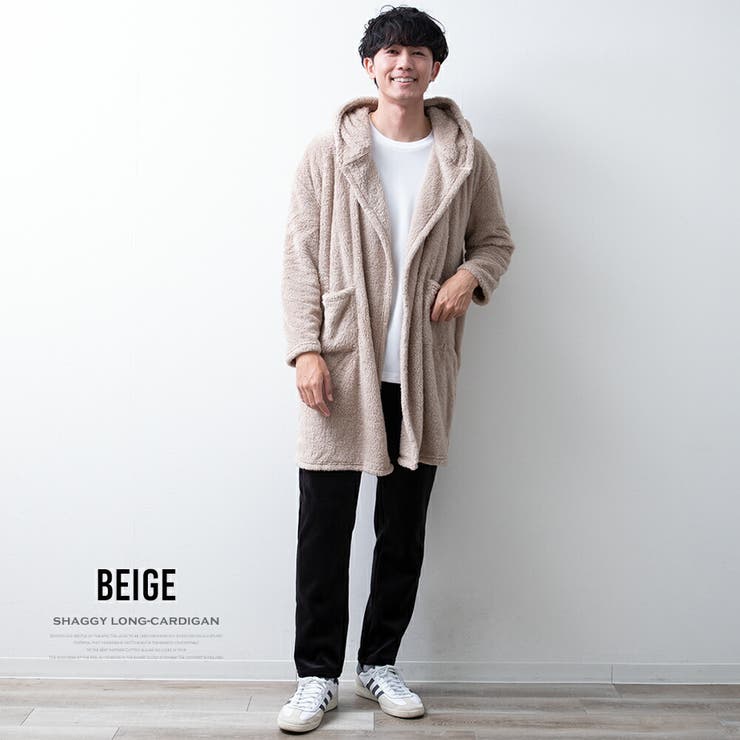 カーディガン メンズ ロング ボア カーデ ロングカーディガン 暖かい | GENELESS | 詳細画像8 